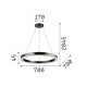 Lampada a sospensione a led in allumino con diffusore in acrilico grande