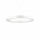 Lampada a sospensione a led in allumino con diffusore in acrilico media