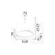 Lampada a sospensione a led media in alluminio dal design moderno
