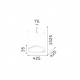 Lampada a sospensione a led piccola in alluminio dal design moderno