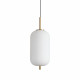 Lampada a sospensione a LED piccola in metallo con diffusore in vetro