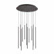 Lampada a sospensione con 12 diffusori singoli a led