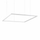 Lampada a sospensione con diffusore a led quadrato grande