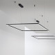 Lampada a sospensione con diffusore a led quadrato grande