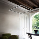 Lampada a sospensione con diffusore a led quadrato grande