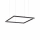 Lampada a sospensione con diffusore a led quadrato piccolo