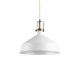 Lampada a sospensione con diffusore in metallo grande dal design industrial