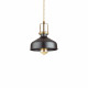 Lampada a sospensione con diffusore in metallo grande dal design industrial