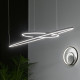 Lampada a sospensione con diffusore rotondo a led D.150