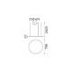 Lampada a sospensione con diffusore rotondo a led D.70