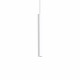 Lampada a sospensione con diffusore singolo a led corto e quadrato