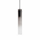 Lampada a sospensione con singolo diffusore in vetro dal design moderno
