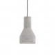 Lampada a sospensione con singolo diffusore moderno in cemento versione 1