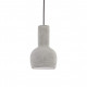 Lampada a sospensione con singolo diffusore moderno in cemento versione 3