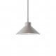Lampada a sospensione con singolo diffusore moderno in cemento versione 5