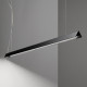 Lampada a sospensione da cucina struttura in alluminio e diffusore a led