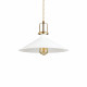 Lampada a sospensione diffusore a cono in metallo grande dal design industrial