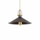 Lampada a sospensione diffusore a cono in metallo grande dal design industrial