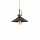 Lampada a sospensione diffusore a cono in metallo piccolo dal design industrial