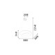 Lampada a sospensione grande con diffusore a LED dal design moderno