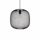 Lampada a sospensione grande moderna con diffusore a rete metallica