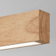 Lampada a sospensione in metallo con diffusore a led lineare
