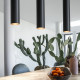 Lampada a sospensione in metallo con singolo diffusore dal design moderno