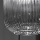 Lampada a sospensione in ottone satinato e diffusore in vetro ovale piccolo