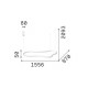Lampada a sospensione LED grande con struttura in alluminio dal design moderno