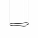 Lampada a sospensione LED media con struttura in alluminio dal design moderno
