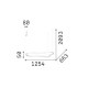 Lampada a sospensione LED media con struttura in alluminio dal design moderno
