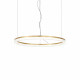 Lampada a sospensione media con struttura in metallo e diffusore a LED