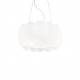 Lampada a sospensione moderna con diffusore in lastre di vetro