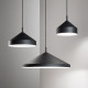 Lampada a sospensione moderna con diffusore in metallo piccolo