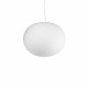 Lampada a sospensione moderna con diffusore in vetro rotondo acidato grande