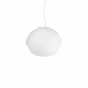 Lampada a sospensione moderna con diffusore in vetro rotondo acidato medio