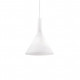 Lampada a sospensione moderna in metallo con diffusore in vetro piccolo