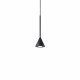 Lampada a sospensione singola a LED con diffusore in alluminio a cono