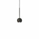 Lampada a sospensione singola a LED con diffusore in alluminio a sfera