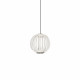 Lampada a sospensione singola a LED struttura in metallo e diffusore in acrilco