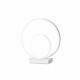 Lampada da comodino a LED con struttura in metallo e diffusore in acrilico