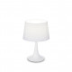Lampada da comodino con struttura in metallo e diffusore in lamina di pvc