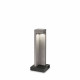 Lampioncino da giardino a led con struttura in resina e base in metallo