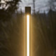 Lampione da giardino a led in alluminio alta e diffusore in policarbonato