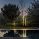 Lampione da giardino a led in alluminio alta e diffusore in policarbonato