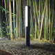 Paletto luce da giardino a led in alluminio rotonda e diffusore in policarbonato