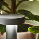 Lampione da giardino moderna struttura alta in alluminio e diffusore in acrilico