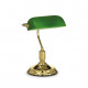 Lampada da scrivania in metallo con diffusore in vetro soffiato