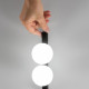 Lampada da soffitto a led in metallo con diffusori lineari in acrilico