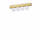 Lampada da soffitto a led in metallo con diffusori lineari in acrilico